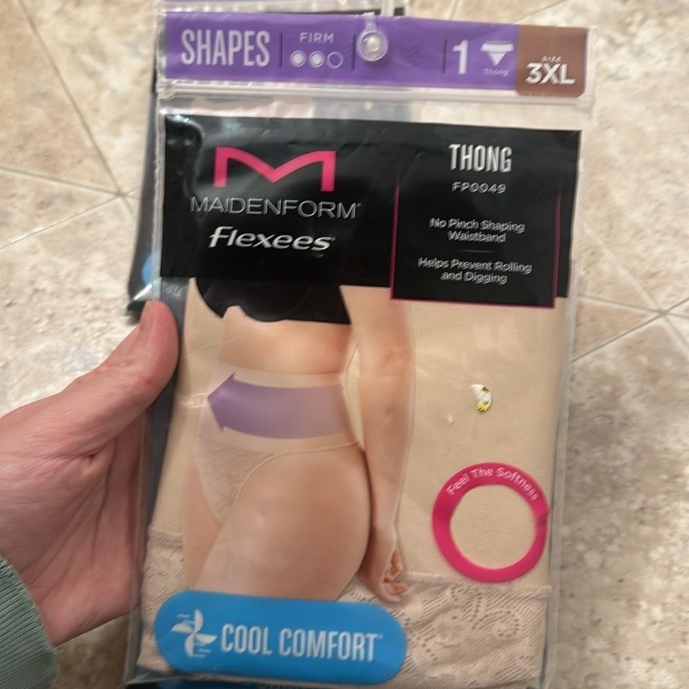Maidenform Flexees Thong Shapewear Set - Picture 3 of 5